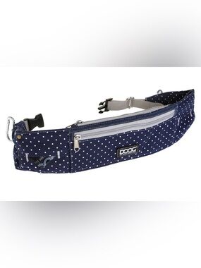 DOOG Walkie Belt - Navy Blue Polka Dot
